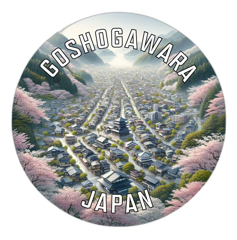 Goshogawara Japan Souvenir Die Cut Flat Magnet 4-Inch