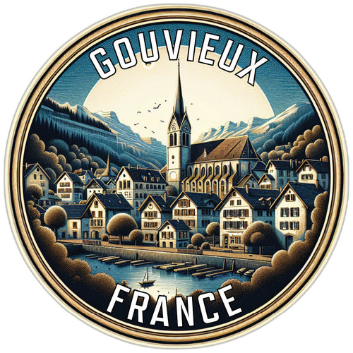 Gouvieux France Souvenir Vinyl Decal Sticker 6-Inch