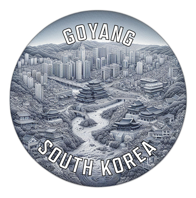 Goyang Korea South Souvenir Die Cut Flat Magnet 2-Inch