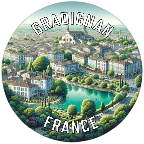 Gradignan France Souvenir Vinyl Decal Sticker 2-Inch