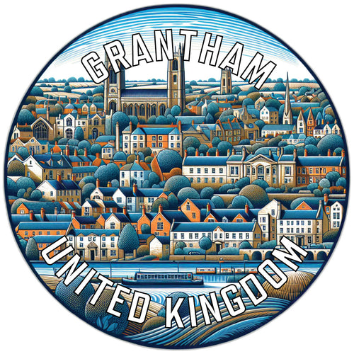 Grantham United Kingdom Souvenir Vinyl Decal Sticker 2-Inch