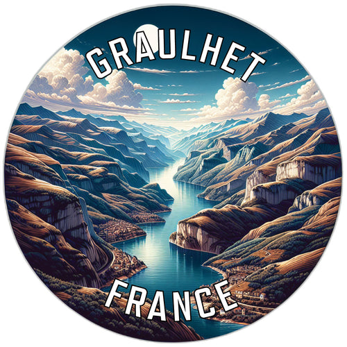 Graulhet France Souvenir Vinyl Decal Sticker 2-Inch
