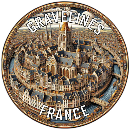 Gravelines France Souvenir Vinyl Decal Sticker 2-Inch