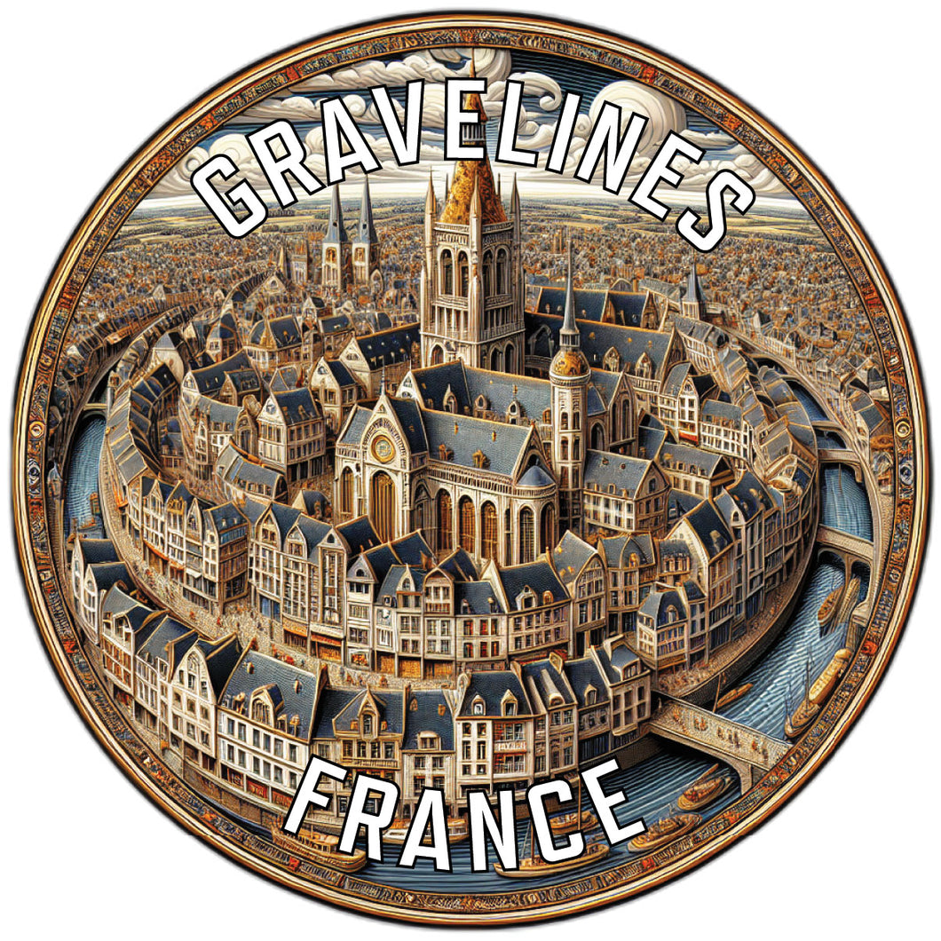 Gravelines France Souvenir Vinyl Decal Sticker 2-Inch