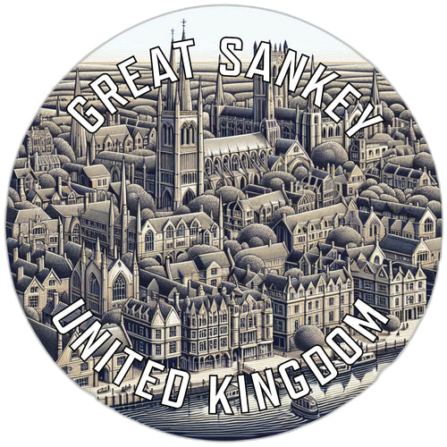 Great Sankey United Kingdom Souvenir Vinyl Decal Sticker 2-Inch