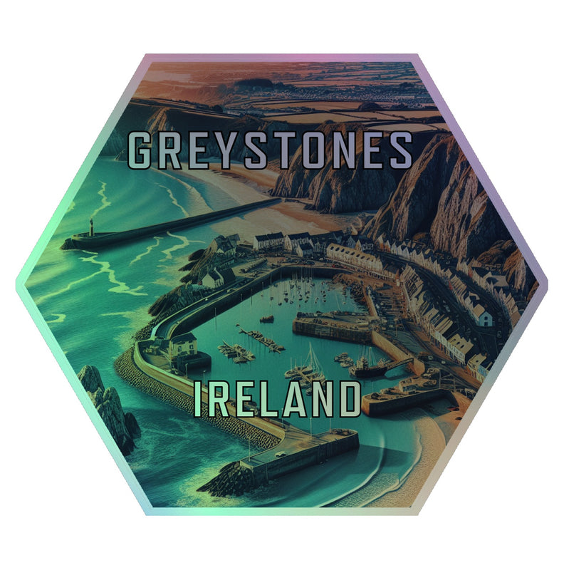 Greystones Ireland Souvenir Die Cut Flat Magnet 2-Inch