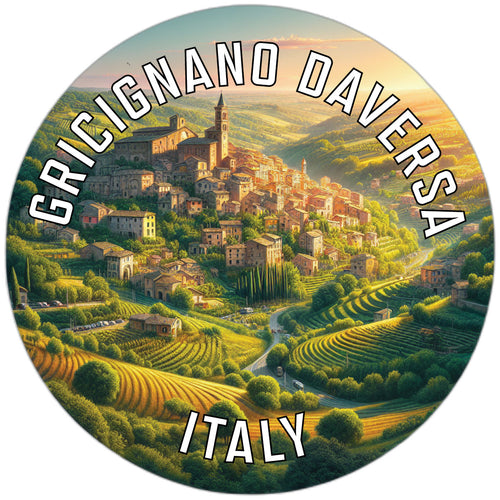 Gricignano dAversa Souvenir Die Cut Flat Magnet 6-Inch