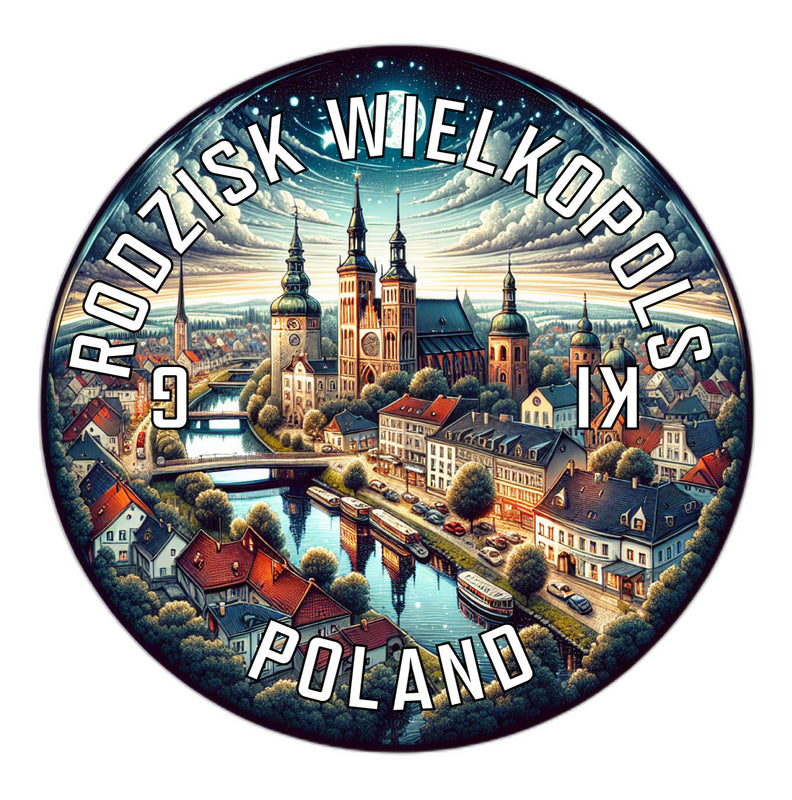Grodzisk Wielkopolski Poland Souvenir Die Cut Flat Magnet 6-Inch