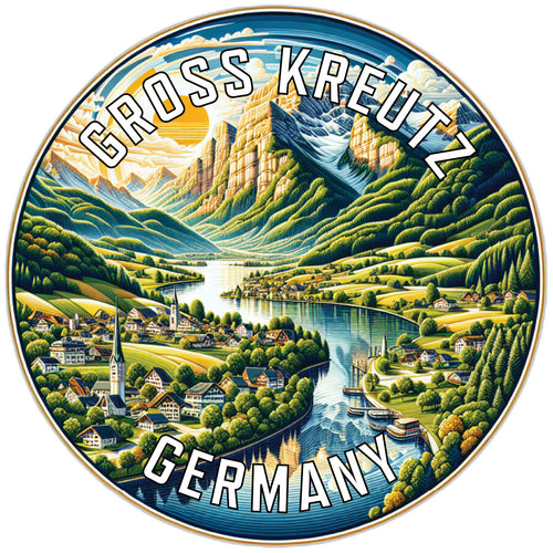 Gross Kreutz Germany Souvenir Die Cut Flat Magnet 2-Inch