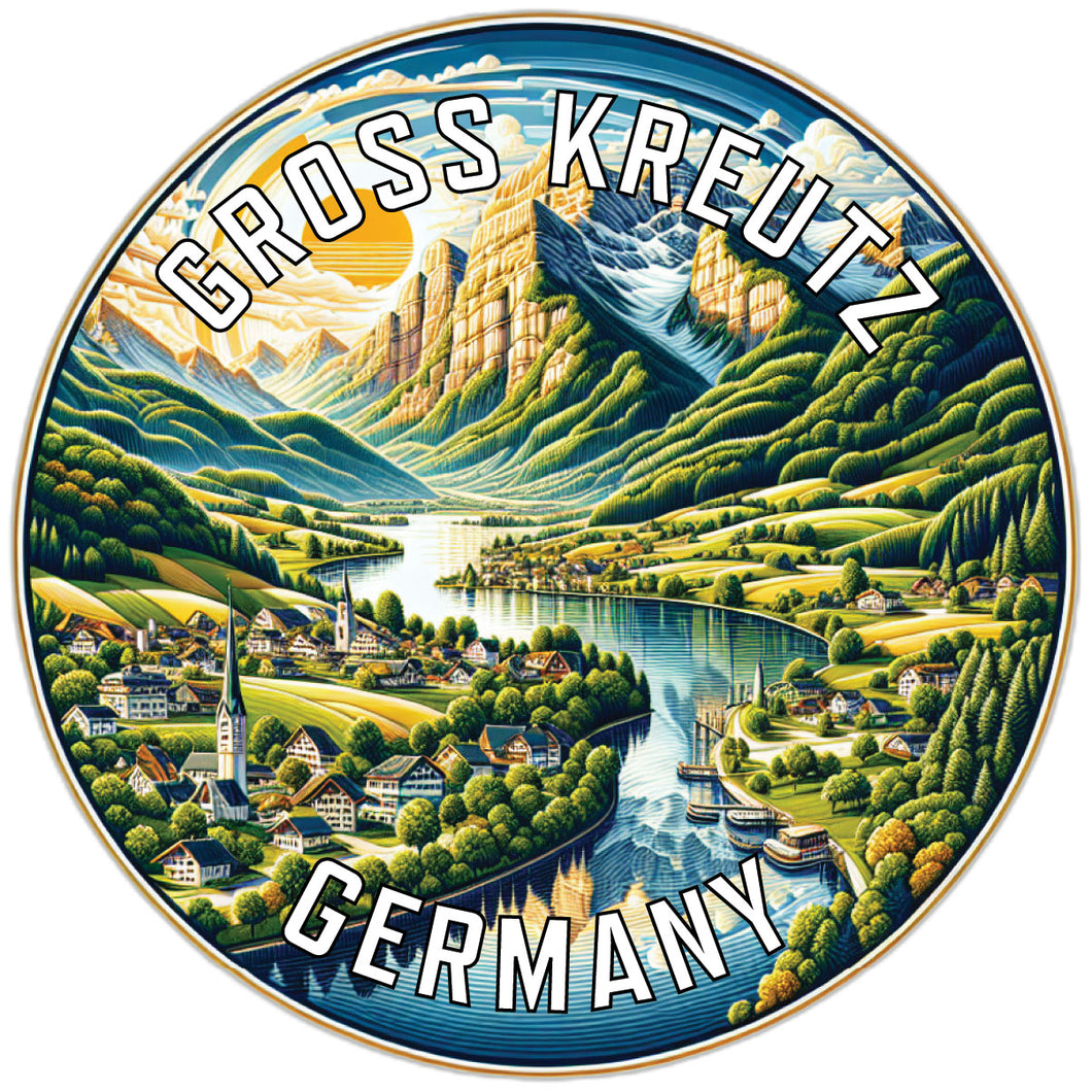 Gross Kreutz Germany Souvenir Die Cut Flat Magnet 2-Inch