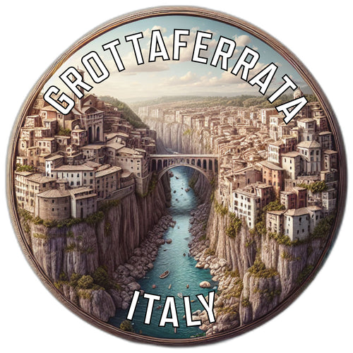 Grottaferrata Italy Souvenir Die Cut Flat Magnet 6-Inch
