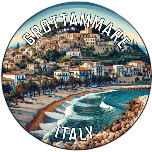 Grottammare Italy Souvenir Die Cut Flat Magnet 2-Inch
