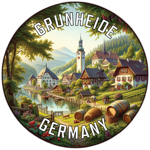 Grunheide Germany Souvenir Die Cut Flat Magnet 2-Inch