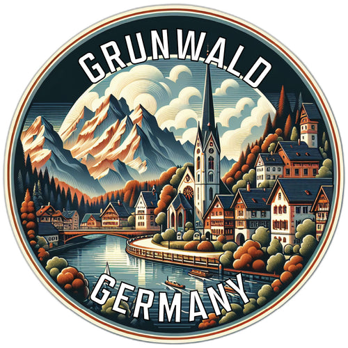 Grunwald Germany Souvenir Die Cut Flat Magnet 6-Inch