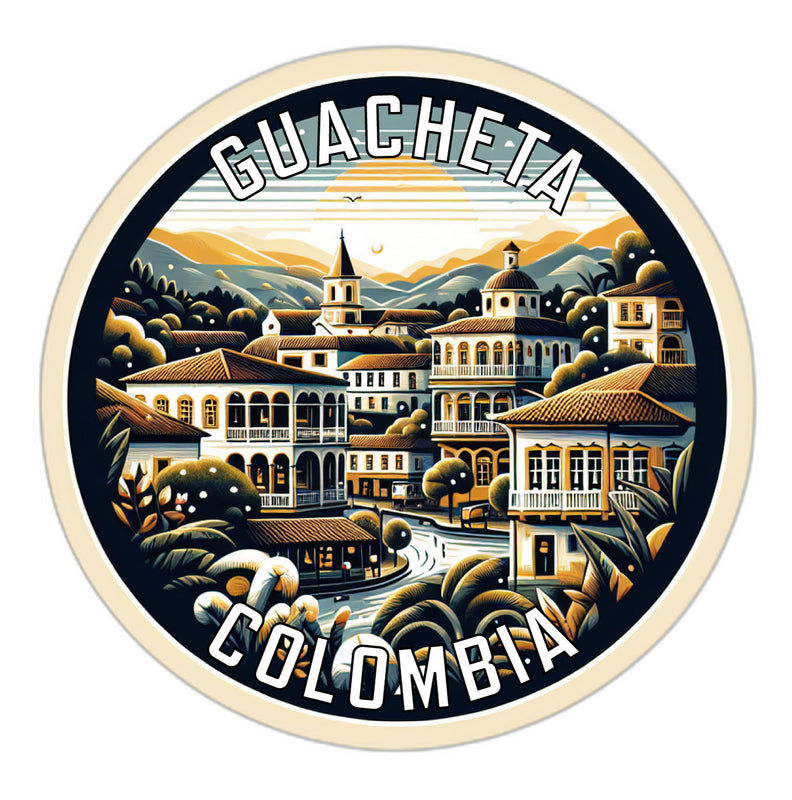 Guacheta Colombia Souvenir Die Cut Flat Magnet 2-Inch