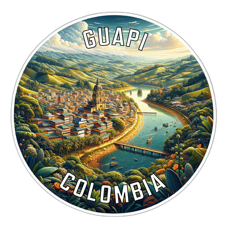 Guapi Colombia Souvenir Die Cut Flat Magnet 6-Inch