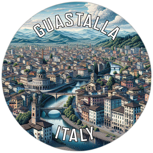Guastalla Italy Souvenir Die Cut Flat Magnet 6-Inch