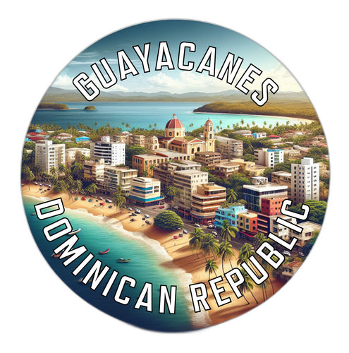 Guayacanes Dominican Republic Souvenir Vinyl Decal Sticker 2-Inch