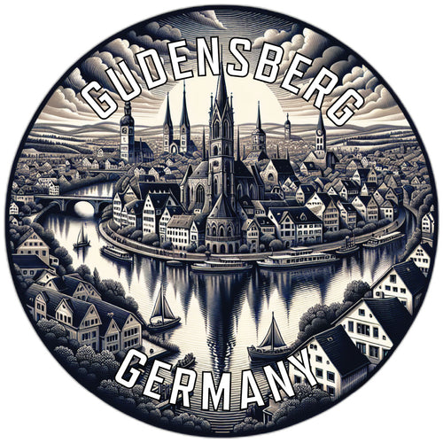 Gudensberg Germany Souvenir Die Cut Flat Magnet 3-Inch
