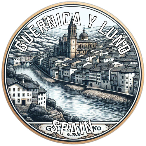 Guernica y Luno Spain Souvenir Die Cut Flat Magnet 3-Inch