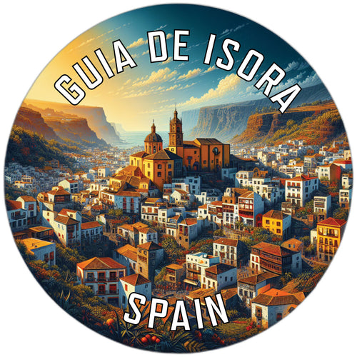 Guia de Isora Spain Souvenir Die Cut Flat Magnet 2-Inch