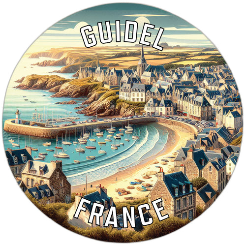 Guidel France Souvenir Die Cut Flat Magnet 2-Inch