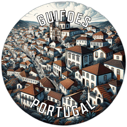 Guifoes Portugal Souvenir Die Cut Flat Magnet 6-Inch