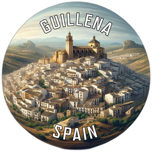 Guillena Spain Souvenir Die Cut Flat Magnet 2-Inch