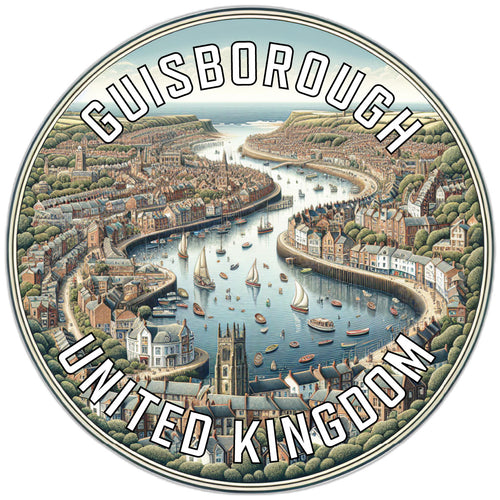 Guisborough United Kingdom Souvenir Die Cut Flat Magnet 2-Inch