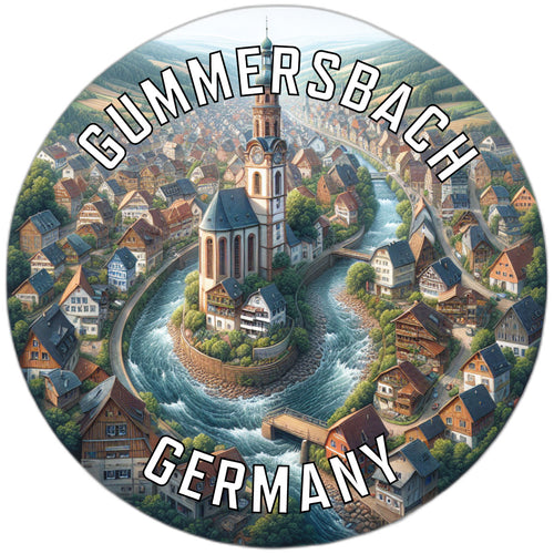 Gummersbach Germany Souvenir Die Cut Flat Magnet 2-Inch