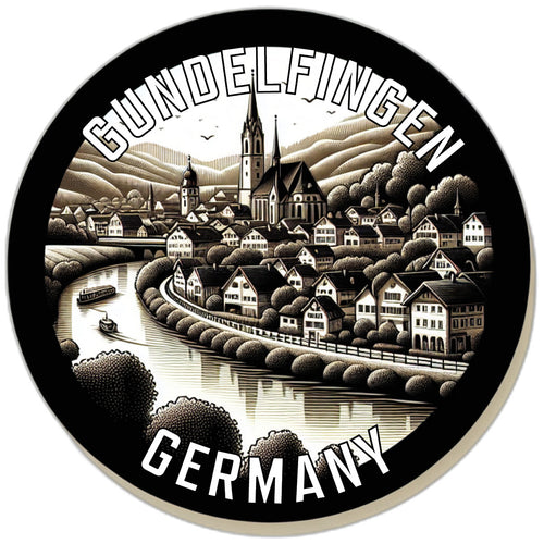 Gundelfingen Germany Souvenir Die Cut Flat Magnet 6-Inch