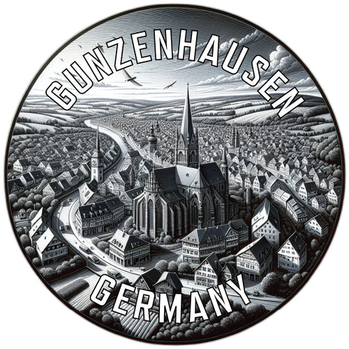 Gunzenhausen Germany Souvenir Die Cut Flat Magnet 2-Inch