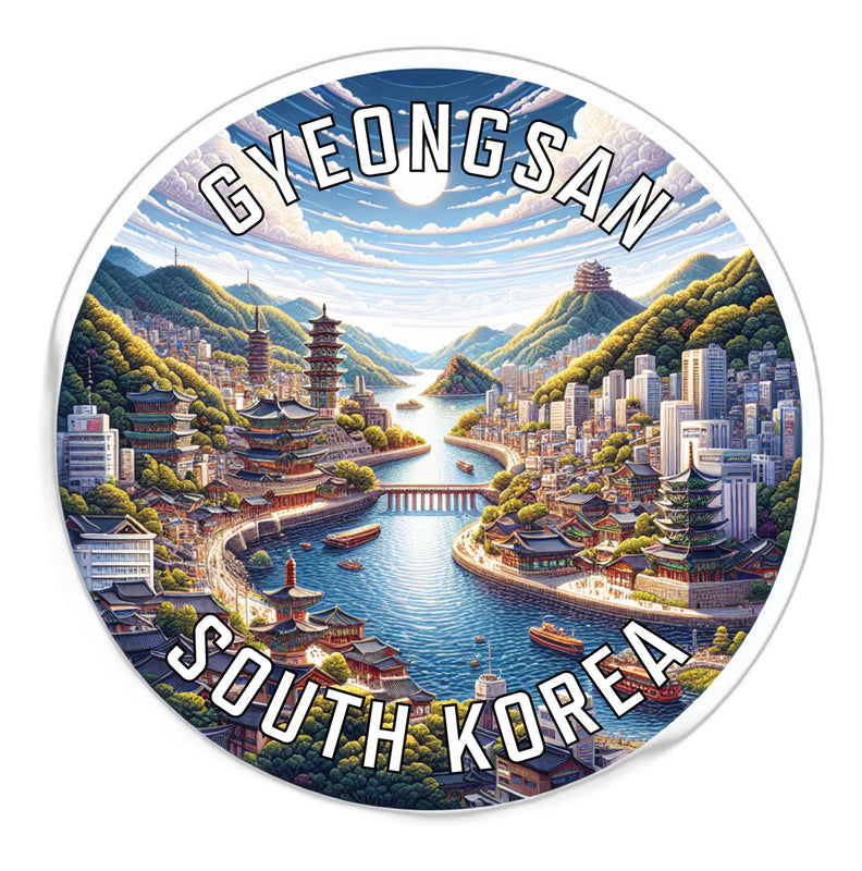 Gyeongsan Korea South Souvenir Vinyl Decal Sticker 2-Inch