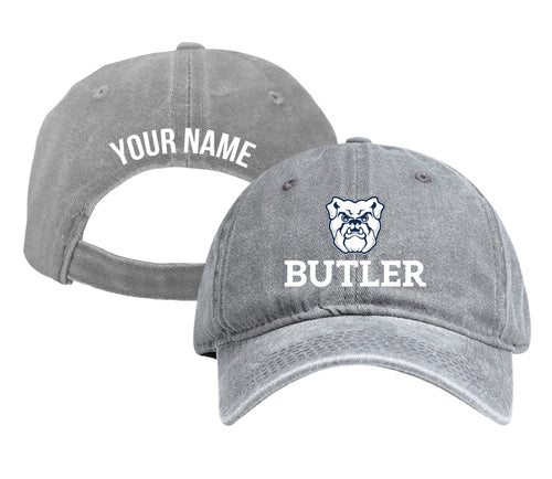 Butler Bulldogs Personalized College Dad Hat – Officially Licensed Baseball Cap Gray
