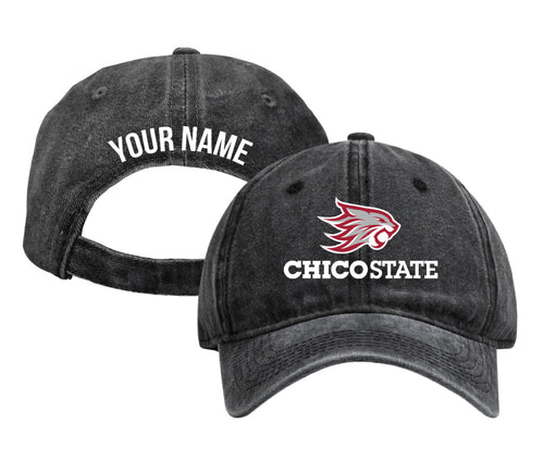 California State University, Chico Personalized College Dad Hat – Officially Licensed Baseball Cap Black