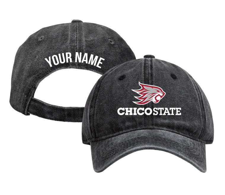 California State University, Chico Personalized College Dad Hat – Officially Licensed Baseball Cap Black