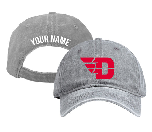 Dayton Flyers Personalized College Dad Hat – Officially Licensed Baseball Cap Gray
