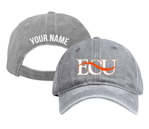 East Central University Tigers Personalized College Dad Hat – Officially Licensed Baseball Cap Gray