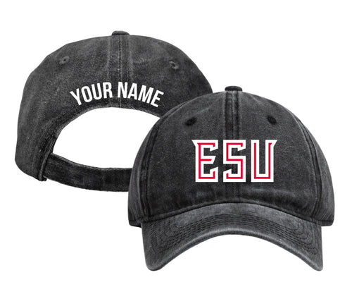 East Stroudsburg University Personalized College Dad Hat – Officially Licensed Baseball Cap Black