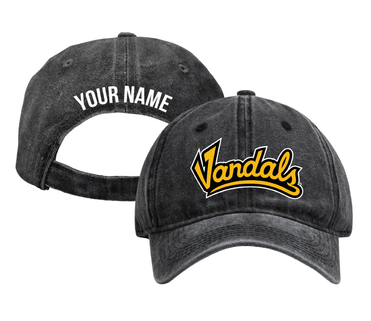 Idaho Vandals Personalized College Dad Hat – Officially Licensed Baseball Cap Black