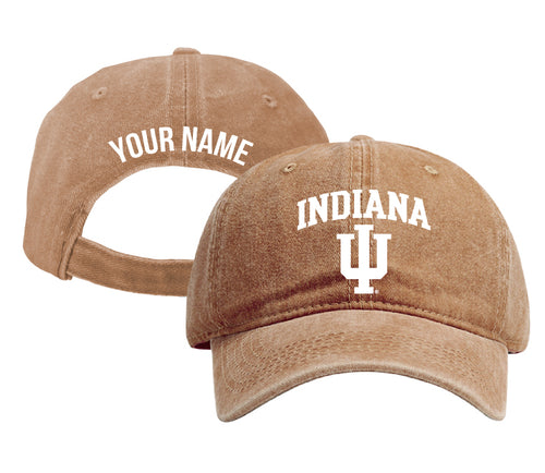 Indiana Hoosiers Personalized College Dad Hat – Officially Licensed Baseball Cap Coffee