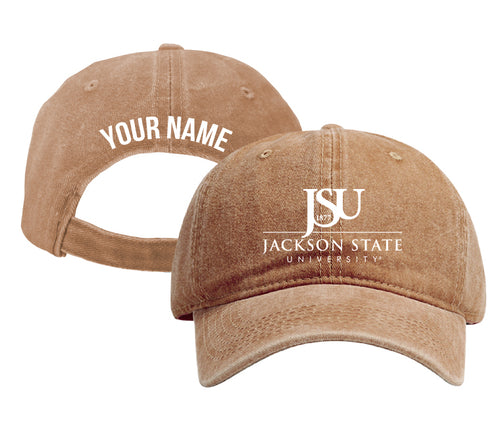 Jackson State University Personalized College Dad Hat – Officially Licensed Baseball Cap Coffee