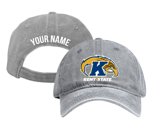 Kent State University Personalized College Dad Hat – Officially Licensed Baseball Cap Gray