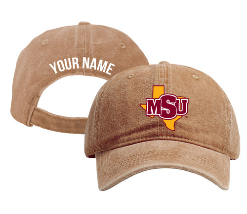Midwestern State University Mustangs Personalized College Dad Hat – Officially Licensed Baseball Cap Coffee