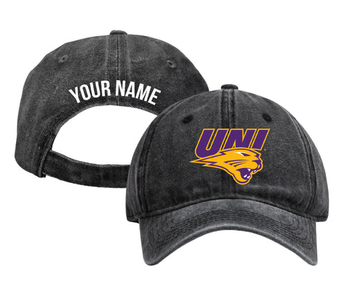 Northern Iowa Panthers Personalized College Dad Hat – Officially Licensed Baseball Cap Black