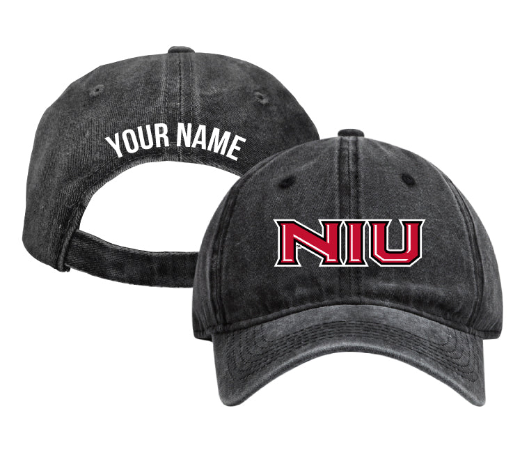 Northern Illinois Huskies Personalized College Dad Hat – Officially Licensed Baseball Cap Black
