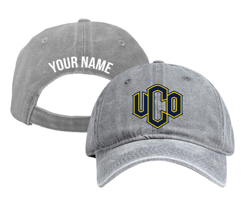 University of Central Oklahoma Bronchos Personalized College Dad Hat – Officially Licensed Baseball Cap Gray