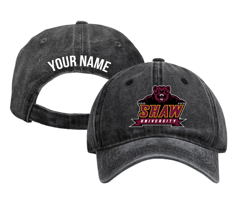 Shaw University Bears Personalized College Dad Hat – Officially Licensed Baseball Cap Black