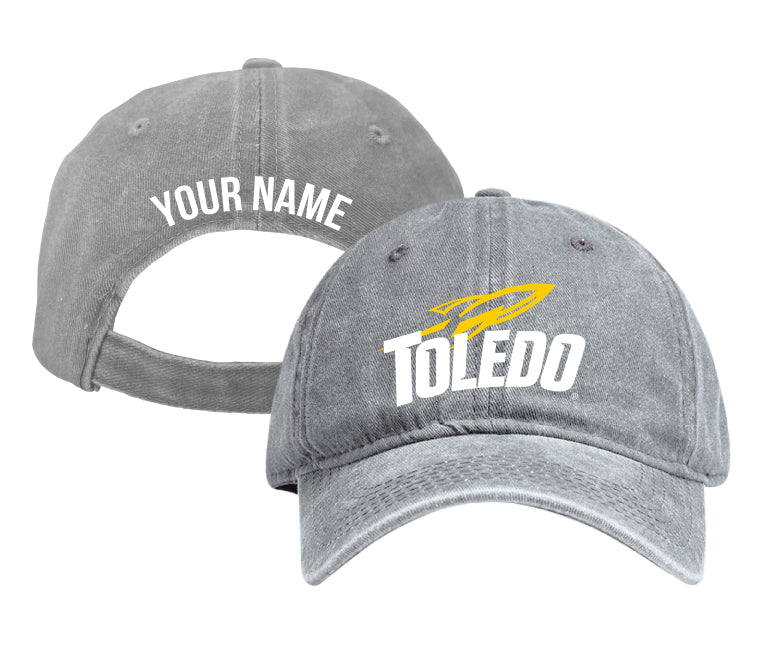 Toledo Rockets Personalized College Dad Hat – Officially Licensed Baseball Cap Gray