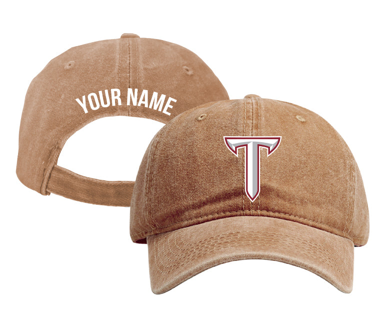 Troy University Personalized College Dad Hat – Officially Licensed Baseball Cap Coffee